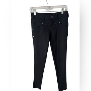 Free People Black Moto Jeggings